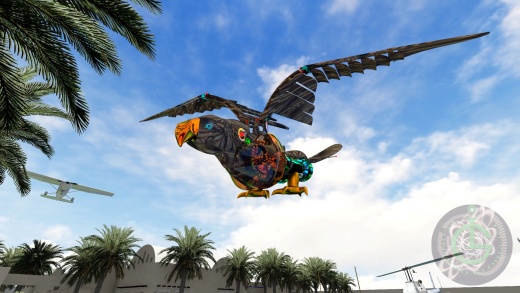 mechanical bird机械扑翼飞鸟机构3D图纸 Solidworks设计缩略图